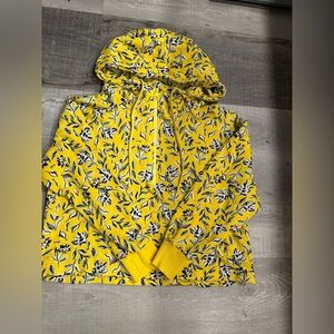 pre owned medium Alice + Olivia Yellow Floral Hoodie